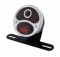 (B0X) Black "1928 Duo Lamp" Tail Light With Red Glass Lens & Blue Dot