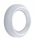 Chrome Plastic "Oil Psi" Gauge Cover - Peterbilt 359