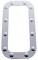 Stainless Steel Dimpled Vent  Door Trim - Peterbilt