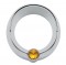 Chrome Plastic Freightliner Small Gauge Cover W/ V