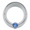Chrome Plastic Freightliner Small Gauge Cover W/ V