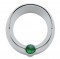 Chrome Plastic Freightliner Small Gauge Cover W/ V