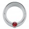 Chrome Plastic Freightliner Small Gauge Cover W/ V