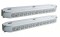 Stainless Steel Double Face Lt Bracket With Two 11 Led 17 5/16" Lt Bar W/ Bezel - Amber/Clear & Red/Clear