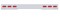 Stainless Steel 1 Piece Rear Light Bar W/ 6 Slanted Oval Incandescent Light W/ Bezel - Red Lens