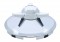 Stainless Steel 7/16" Lip 5 Even Notch Front Hub Cap W/ 3 Bar Straight Spinner
