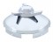 Stainless Steel 1" Lip 5 Even Notch Front Hub Cap W/ 3 Bar Left Spinner