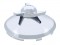 Stainless Steel 7/16" Lip 6 Uneven Notch Front Hub Cap W/ 3 Bar Left Spinner