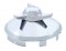Stainless Steel 1" Lip 6 Uneven Notch Front Hub Cap W/ 3 Bar Left Spinner