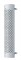180 Stainless Steel 48" Round Cutout Exhaust Shield - 5" Diameter Muffler