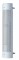 180 Stainless Steel 48" Vertical Slot Exhaust Shield - 6" Diameter Muffler
