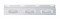 Stainless Steel Top Mud Flap Light Bracket W/ Three 12 Led Rectangular Light W/ Bezel - Clear Lens