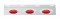 Stainless Steel Top Flap Light Bracket W/ Three 5 Red Led 