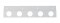 Stainless Steel Top Mud Flap Light Bracket W/ Five 2" Light Cutouts
