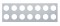 Stainless Steel Rear Center Light Panel W/ 4" Light Cutout X 14