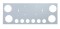 Stainless Steel Rear Center Light Panel W/ Four 4" Light Cutout & Six 2" Light Cutouts