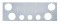 Stainless Steel Rear Center Light Panel W/ Four 4
