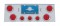 Stainless Steel Rear Center Lt Panel W/ 4" & 2 1/2" Lights & Bezel