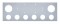 Stainless Steel Rear Center Light Panel W/ Two 4