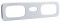 (Skpk) Chrome Plastic 2006+ Peterbilt Passenger A/C Vent  Trim