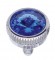 Chrome 5Mm C.B. Mounting Bolt W/ Diam0Nd - Blue