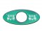 (2/Card) Glossy Cow Skull Key Hole Guard - Green