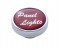 Chrome Dash Knob W/ Glossy "Panel Lights" Sticker - Red