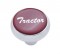 Chrome Deluxe Air Valve Knob W/ Glossy "Trailer" Sticker - Red