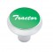 Chrome Deluxe Air Valve Knob W/ Aluminum "Tractor" Sticker - Green