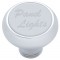 Chrome Deluxe Dash Knob W/ Stainless Steel "Panel Lights" Plaque