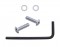 (8/Card) Chrome Stainless Steel Peterbilt Oem Dash Screw W/ Allen Wrench - 3/4" Thread