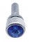 (14/Card) Chrome Peterbilt Dash Screws W/ Diamond - Blue