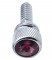 Chrome Peterbilt Dash Screws W/ Diamond - Purple