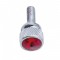 Chrome Kenworth Dash Short Screws W/ Diamond - Red
