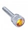 Chrome Kenworth Dash Long Screws W/ Diamond - Amber