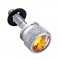 Chrome Peterbilt Dash Screw W/ Diamond - Amber