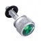 Chrome Peterbilt Dash Screw W/ Diamond - Green