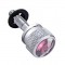 (6/Card) Chrome Peterbilt Dash Screw W/ Diamond - Purple