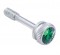 Chrome Peterbilt 357 Dash Screw W/ Diamond - Green