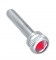 Chrome 2002 Kenworth Dash Screw W/ Diamond - Red