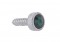 Chrome Kenworth Upper Dash Screw W/ Diamond - Green