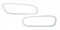 Stainless Peterbilt 567/579 Door Handle Trim