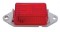 Snap Seal Rectangular Clearance/Marker Light W/ White Base - Red
