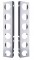 (2/Bulk) Stainless Steel Peterbilt Air Cleaner Bracket W/ Twelve 2" Light Cutouts