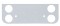 Chrome Rear Center Light Panel W/ Four 4" Light Cutouts