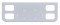 Chrome Rear Center Light Panel W/ 4 Rectangular Light Cutouts
