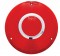 Plastic Turn Signal Lens W/ Chrome Rim - Red