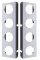 (2/Bulk) Stainless Steel Peterbilt Air Cleaner Light Bracket W/ Eight 2" Light Cutouts