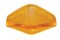 Chrome Housing W/ Small Diamond Auxiliary Incandescent Light - Amber