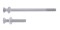 (2/Bulk) Stainless Steel 1 Long & 1 Short Bus Light Mounting Screws
